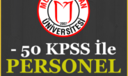 Alparslan Üniversitesi 18 Sözleşmeli Personel Alımı İlanı – KPSS En Az 50