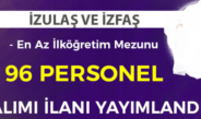 İzmir İZULAŞ ve İZFAŞ Personel alımı ilanı yayımlandı. İŞKUR üzerinde yayımlanan ilana göre iki kuruma 96 personel alımı gerçekleştirilecek.